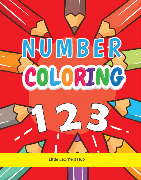 Number Coloring – Count & Color Numbers 1 to 10 (11 Printable PDF Pages)