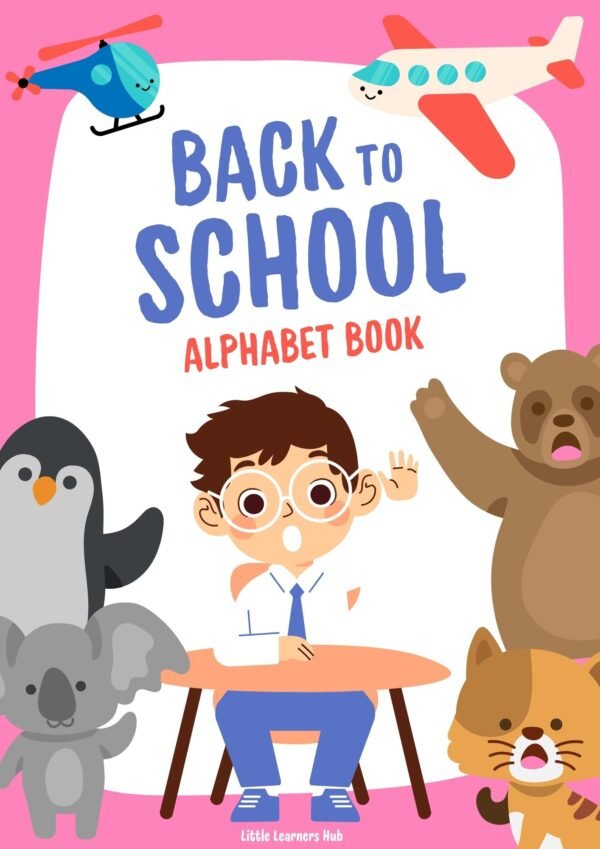 Alphabet Tracing Back to School Book – A to Z Handwriting Practice (Printable PDF)