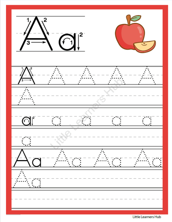 Alphabet Trace and Write Worksheets – A to Z (Printable PDF)