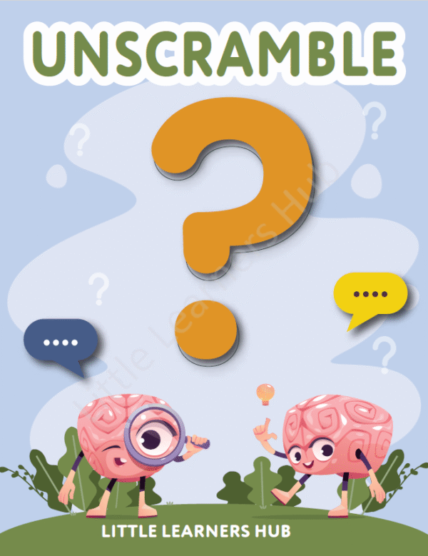 Unscramble the Words Worksheets – Spelling & Vocabulary Practice (26 Printable PDF Pages)
